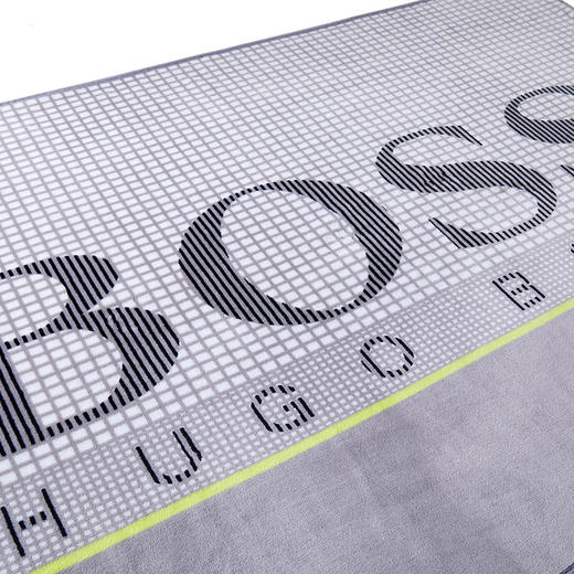 HBMT-015L HUGO BOSS LOGO 格纹毯（灰） 商品图5