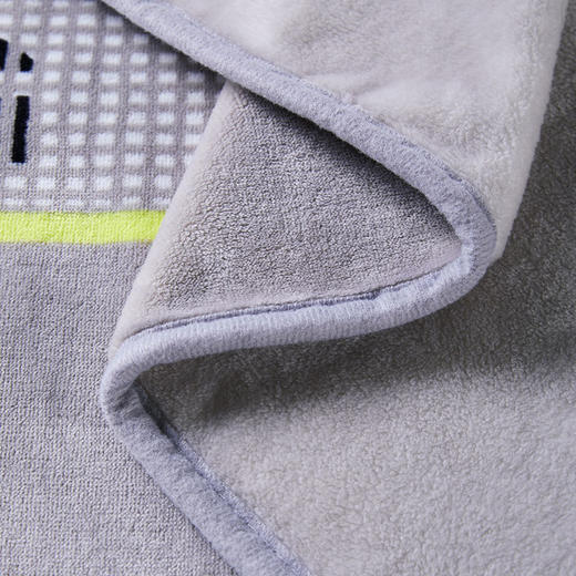 HBMT-015L HUGO BOSS LOGO 格纹毯（灰） 商品图1