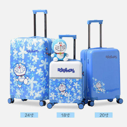 正版哆啦A梦 小叮当机器猫蓝胖子卡通图案拉杆箱旅行箱ins网红行李箱男女旅行箱子 商品图6