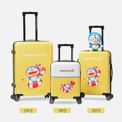 正版哆啦A梦 小叮当机器猫蓝胖子卡通图案拉杆箱旅行箱ins网红行李箱男女旅行箱子 商品图2