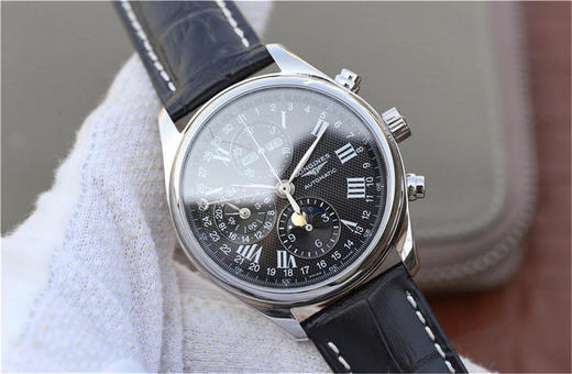 3M浪琴名匠优雅系列42mm大号月相男表，官方型号L2.773.4.78.3（具体型号看颜色搭配），100%原装分解开模生产，42mm直径，316L精钢 商品图1