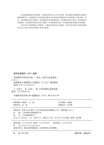 项目融资(刘亚臣) 商品图2