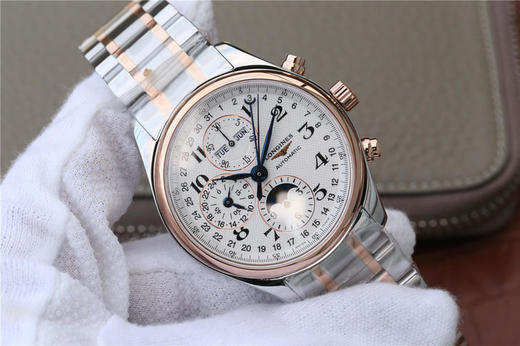 3M浪琴名匠优雅系列42mm大号月相男表，官方型号L2.773.5.78.7（具体型号看颜色搭配），100%原装分解开模生产，全线按正品工序组装 商品图1