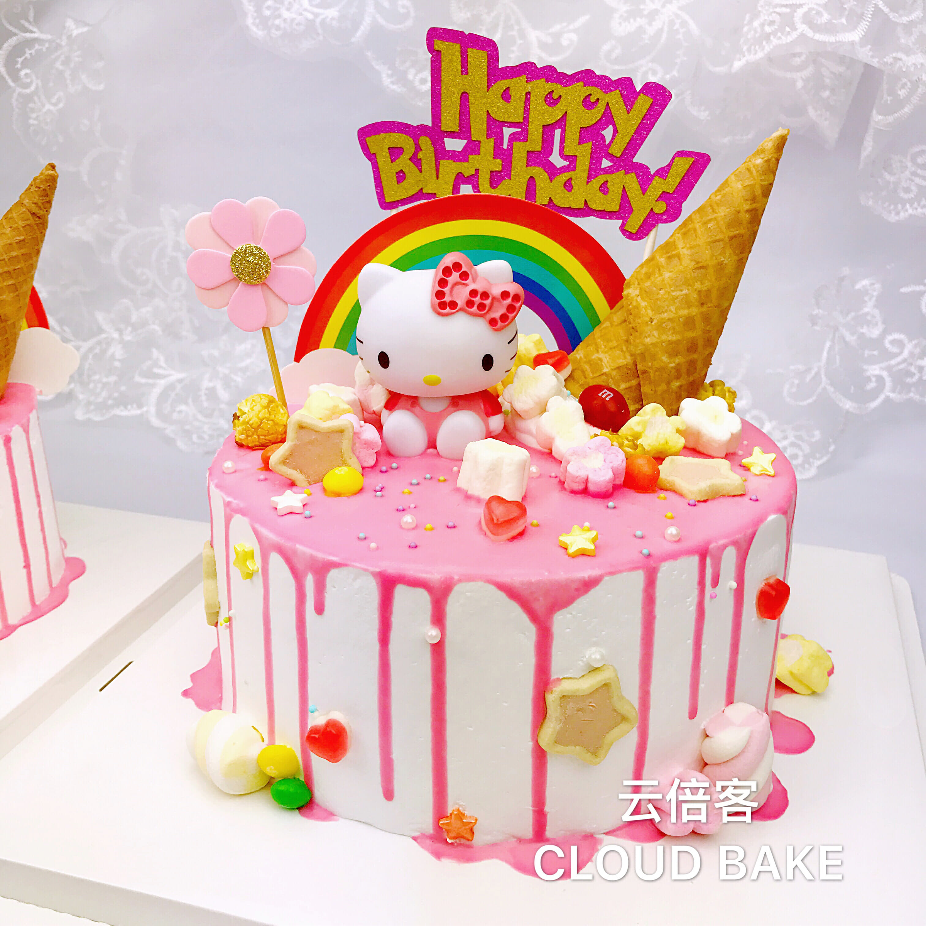 【芝士淋面蛋糕】KT甜筒款