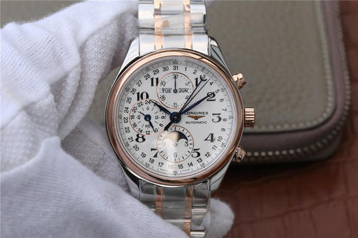 3M浪琴名匠优雅系列42mm大号月相男表，官方型号L2.773.5.78.7（具体型号看颜色搭配），100%原装分解开模生产，全线按正品工序组装 商品图0