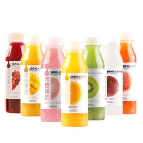 零度果坊鲜榨果汁300ml/瓶*3瓶