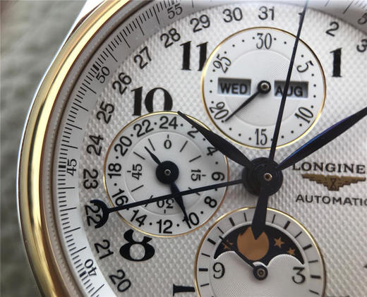 3M浪琴名匠优雅系列42mm大号月相男表，官方型号L2.773.5.78.7（具体型号看颜色搭配），100%原装分解开模生产，全线按正品工序组装 商品图3