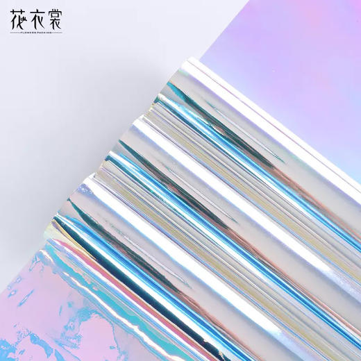 白色彩虹膜纸卷，10码长，50CM宽 商品图0