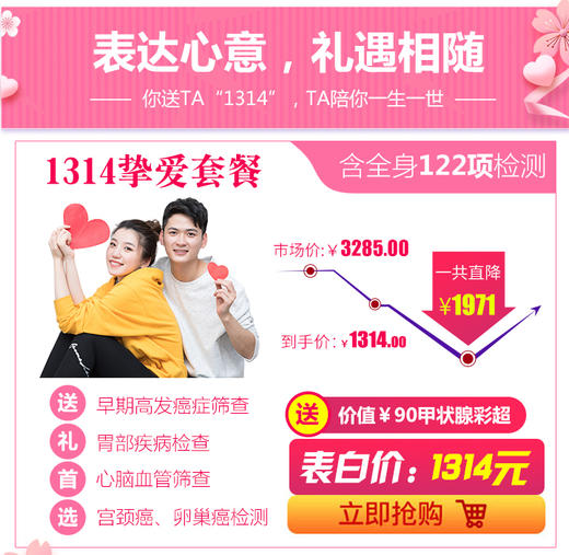 【520专享套餐】颈动脉等全身部位彩超、早期癌症筛查、心脑血管、风湿疾病筛查、心功能等 商品图0