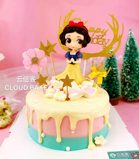 【芝士淋面蛋糕】白雪公主双色款