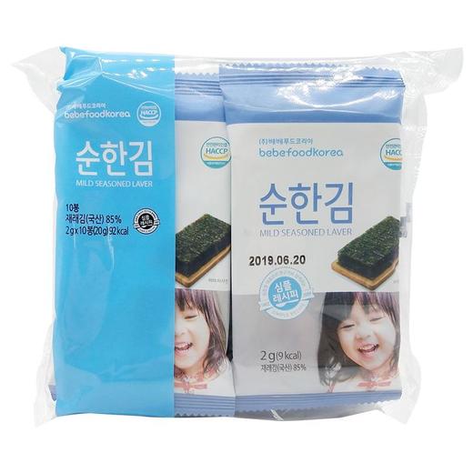 bebefood宝宝福德 原味海苔零食20g*3包 商品图1