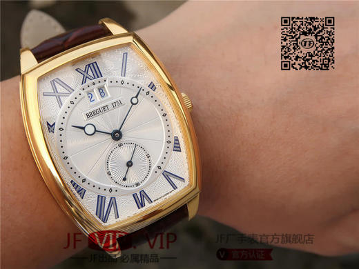 HG宝玑传承系列大日历显示腕表，别致的酒桶形表壳融合复杂功能于一身的5410，表壳外缘饰有钱币纹。 商品图9