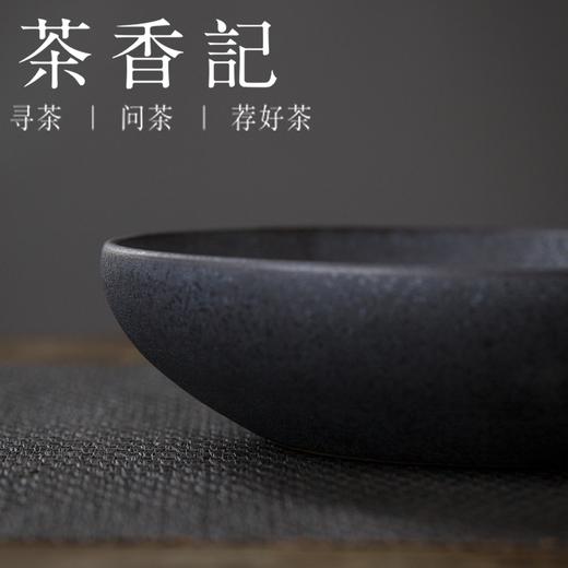 茶香记 灰陶金属釉壶承 干泡盘 经典古朴 一物多用 可作花器可插花 功能性强 商品图2