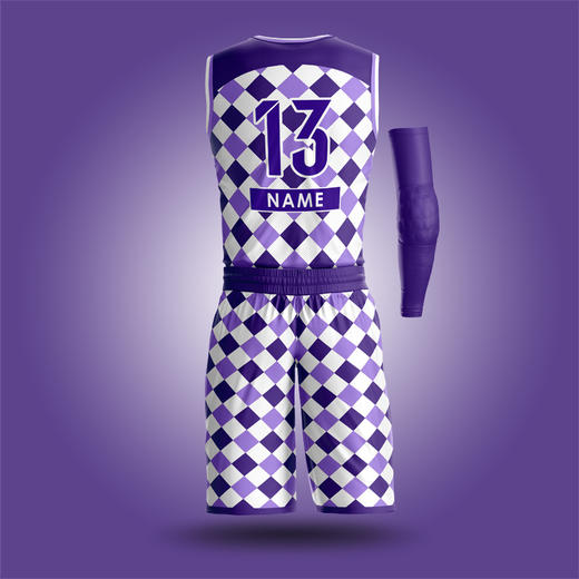 沃恺体育:个性定制篮球服套装男定制比赛队服运动短袖训练球衣86BK1908 商品图4