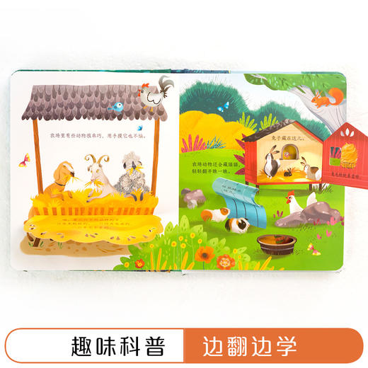 尤斯伯恩偷偷看里面·农场 接力出版社  接力出版社 1-4岁 英国Usborne正版授权王牌科普 经典翻翻书 商品图3