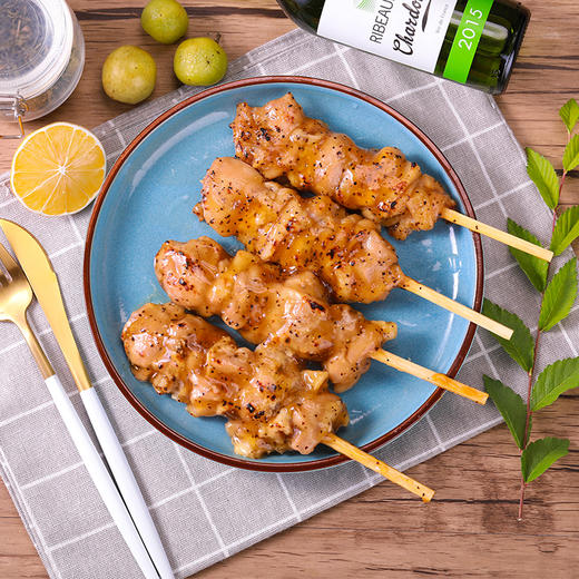【大成食品 黑椒柠檬鸡肉串】5支/袋  350g 商品图4