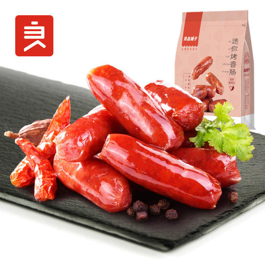 良品铺子迷你烤香肠碳烤味香辣脆骨145g 商品图0