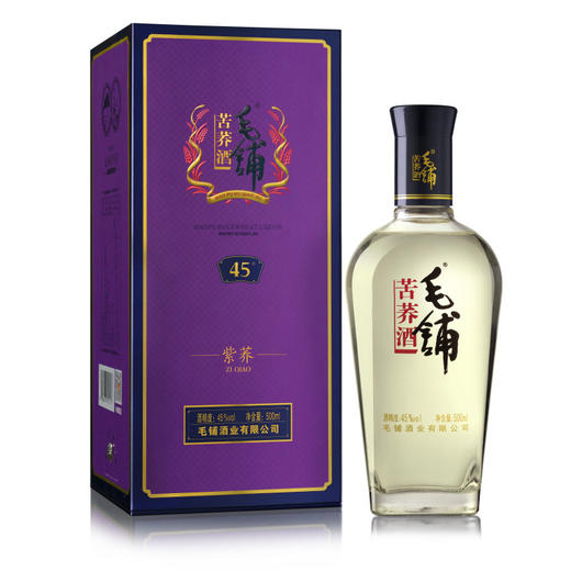毛铺苦荞酒紫荞45度500ML 单瓶装 商品图0
