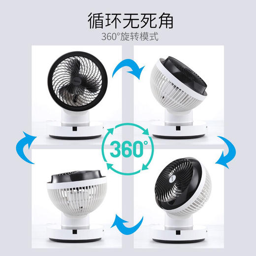 日本西哲360度旋转空气循环扇电风扇 商品图5