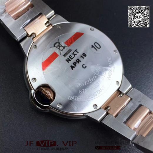 （升级版） V6卡地亚蓝气球33mm石英款 ，进口瑞士石英机芯，鱼眼通透蓝宝石镜面，一比一开模密底无破绽，媲美原装。 商品图8