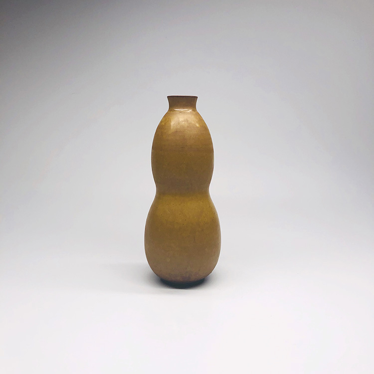 不仁斋鉴选 景德镇手拉胚柴窑葫芦皮色釉迷你葫芦花插