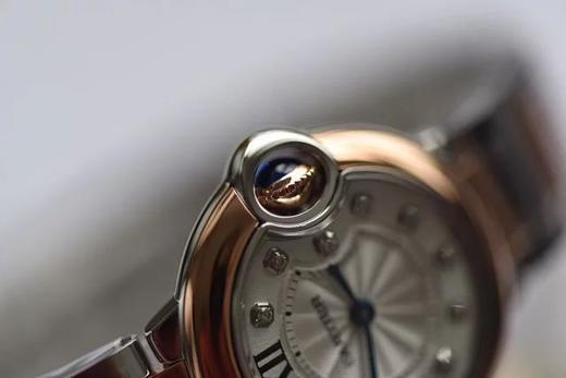 V6新品28mm间枚蓝气球 0071500❣V6厂2019年新款蓝气球 28mm直径 间玫瑰金蓝气球 壳圈分离新结构 商品图2