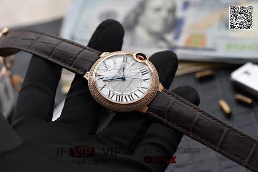V6厂卡地亚蓝气球42mm玫瑰金镶钻款😍底盖及表扣处au750印记达到细节与正品一致‼️鱼眼蓝宝石及日历侧镜面月牙完美切割 商品图6