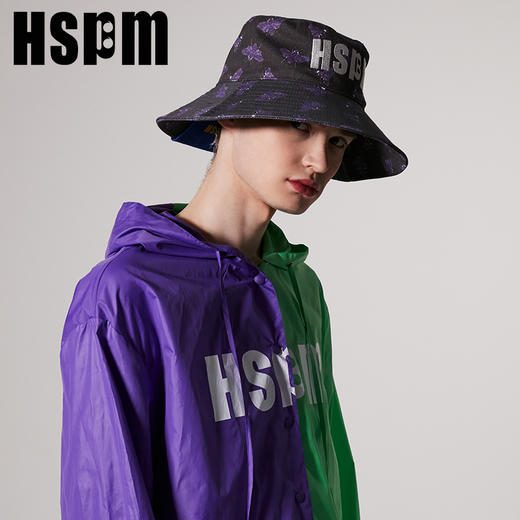 HSPM2019夏季新品设计师系列印花渔夫帽蟹壳紫灰色SP1836 商品图1