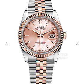 GM新日志女士36mm玫瑰金2018年度新款日志14k包金系列，自动机械机芯，精钢表带，密底。