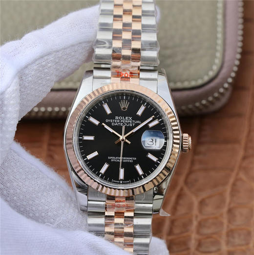 GM新日志女士36mm玫瑰金2018年度新款日志14k包金系列，自动机械机芯，精钢表带，密底。 商品图1