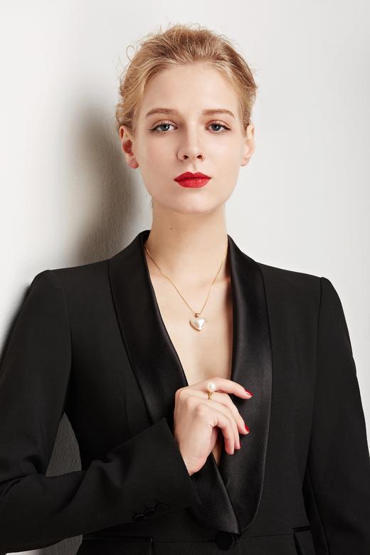 Pearl moments 勇敢的心 BRAVE HEART 心形海水马贝珍珠项链 商品图1