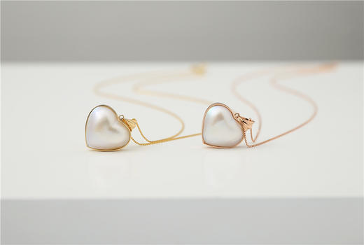 Pearl moments 勇敢的心 BRAVE HEART 心形海水马贝珍珠项链 商品图8