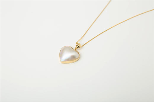 Pearl moments 勇敢的心 BRAVE HEART 心形海水马贝珍珠项链 商品图2