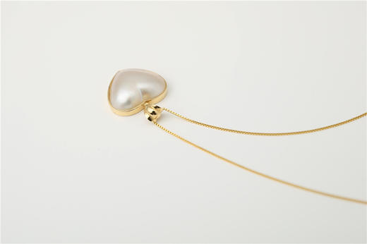 Pearl moments 勇敢的心 BRAVE HEART 心形海水马贝珍珠项链 商品图3