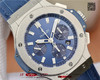 BB V6恒宝精品 经典计时腕表。大爆炸计时码表，Hublot机芯：4100机芯材料：316精钢玻璃：天然蓝宝石表带：高级天然橡胶带 商品缩略图4