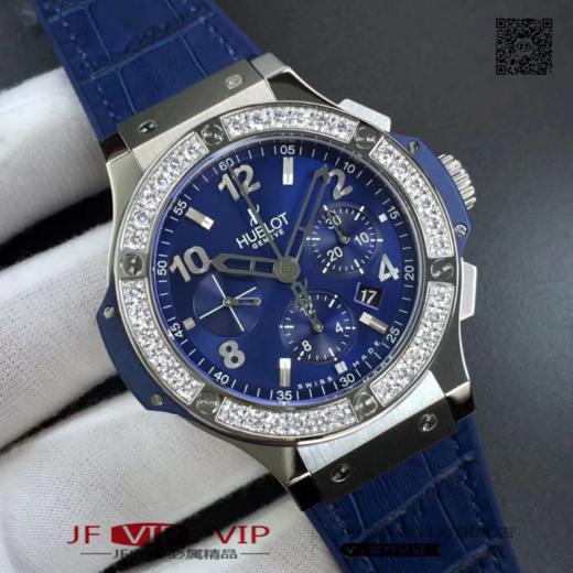 HBB V6恒宝精品 经典计时腕表。大爆炸计时码表，Hublot机芯：4100机芯材料：316精钢玻璃：天然蓝宝石表带 商品图7