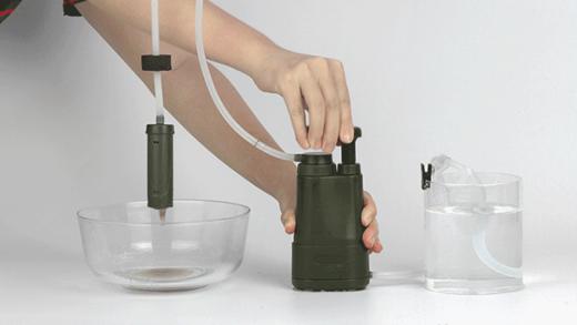 miniwell户外净水器单兵装备便携应急过滤器野外应急装备手泵电泵式户外净水器L610 L800电泵净水器 商品图2