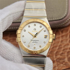 3S欧米茄双鹰星座系列，男款 8500同轴机芯机械 瑞士质量100% 蓝宝石玻璃背透设计，尺寸男38MM。