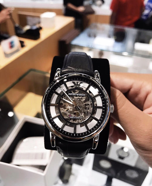 Armani阿玛尼镂空透底机械男表AR1983（金色）/AR1981（银色） 商品图2