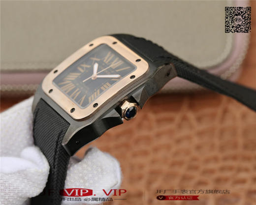 RB卡地亚山度士黑骑士，间玫瑰金，间钛圈，直径38mm 商品图6