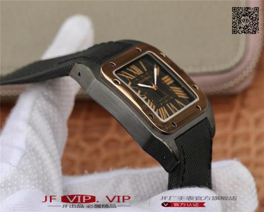 RB卡地亚山度士黑骑士，间玫瑰金，间钛圈，直径38mm 商品图5