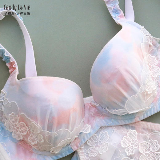 奶糖派大罩杯131套装合集舒适上托侧收稳定薄款透气包容大胸内衣 商品图3