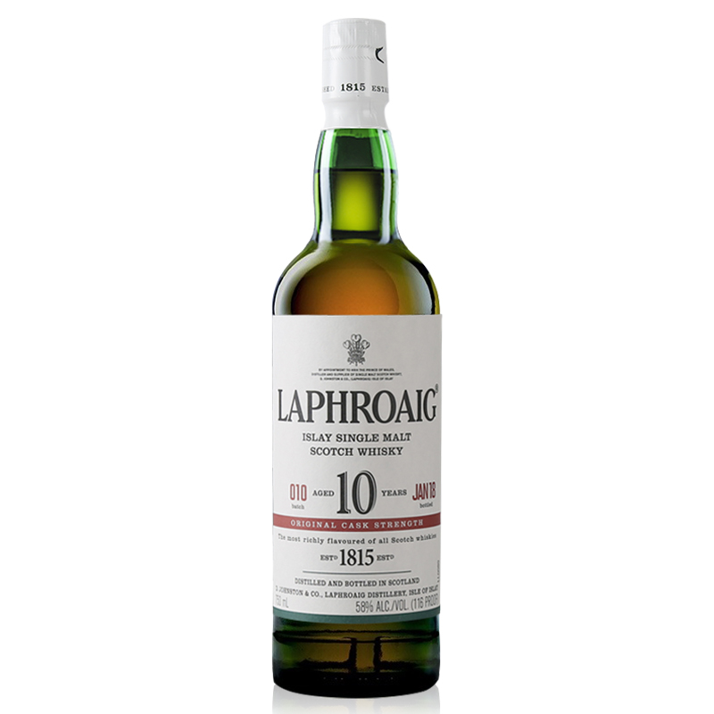 利富(laphroaig)单一麦芽威士忌 原瓶进口洋酒 宾三得利 拉弗格10年