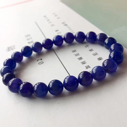 8mm、21.9g天然坦桑石手链 商品图3