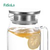FaSoLa 冷水壶凉水壶玻璃家用耐热大容量透明简约装白水壶 商品缩略图2