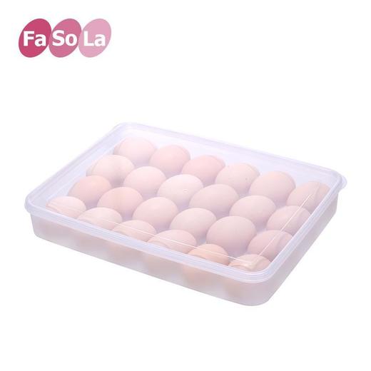 FaSoLa鸡蛋盒食物分格冰箱用保鲜盒塑料放蛋托收纳盒放蛋格方格 商品图1