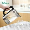 FaSoLa 烧水壶电热水壶自动断电304不锈钢高硼硅玻璃水壶（一年内坏了包换） 商品缩略图1