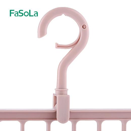 FaSoLa多功能魔术固定防风衣架收纳衣柜衣架多孔位防风晾晒塑料衣架 商品图4