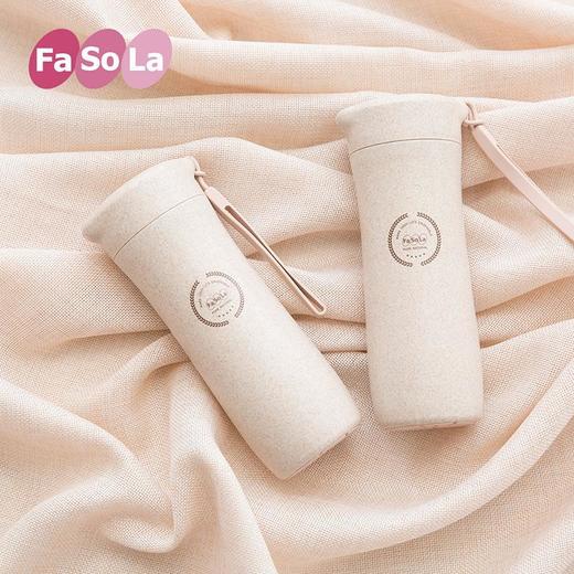 FaSoLa麦纤维随手杯环保简约家用男女带盖直身杯迷你随行学生水杯 商品图4