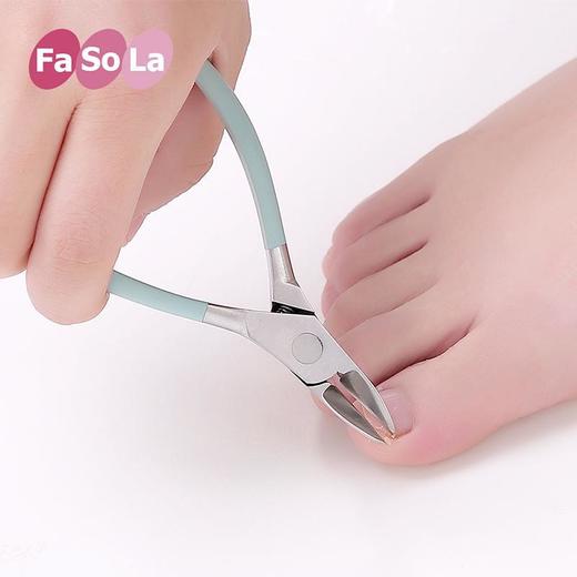 日本Fasola专用指甲刀脚指甲钳灰指甲修脚刀指甲剪不锈钢脚趾甲嵌 商品图3